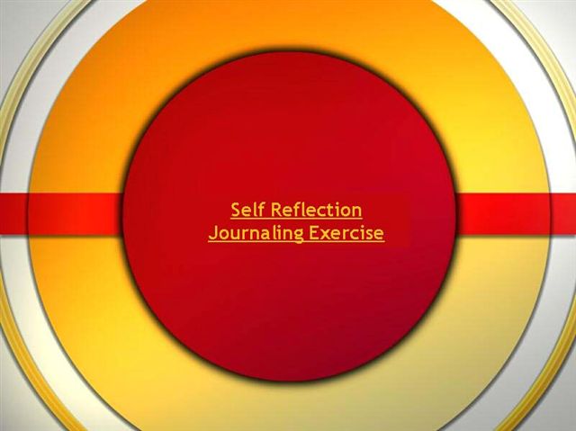 Self Reflection Journaling Exercise